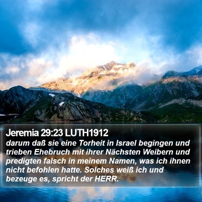 Jeremia 29:23 LUTH1912 Bible Verse Image