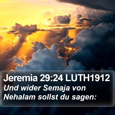 Jeremia 29:24 LUTH1912 Bible Verse Image