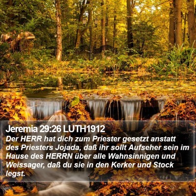 Jeremia 29:26 LUTH1912 Bible Verse Image