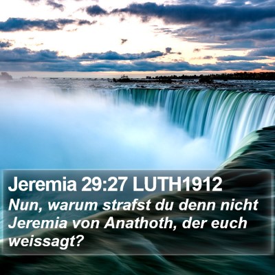 Jeremia 29:27 LUTH1912 Bible Verse Image