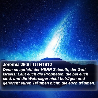 Jeremia 29:8 LUTH1912 Bible Verse Image
