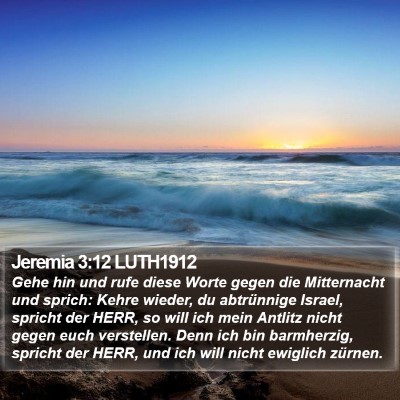 Jeremia 3:12 LUTH1912 Bible Verse Image
