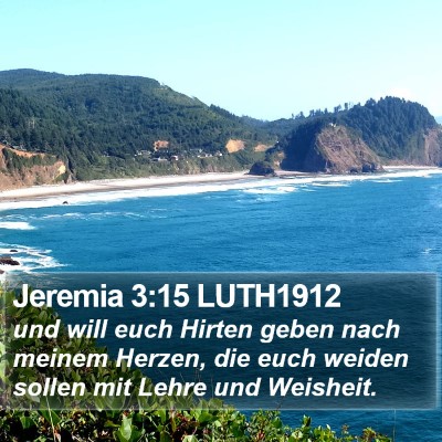 Jeremia 3:15 LUTH1912 Bible Verse Image