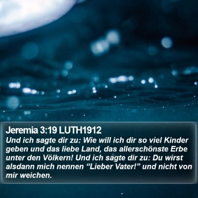 Jeremia 3:19 LUTH1912 Bible Verse Image