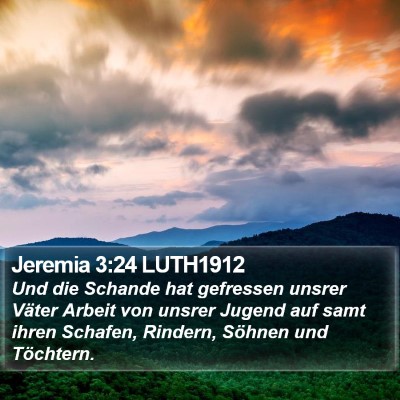 Jeremia 3:24 LUTH1912 Bible Verse Image