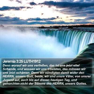 Jeremia 3:25 LUTH1912 Bible Verse Image