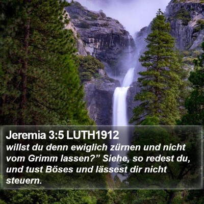 Jeremia 3:5 LUTH1912 Bible Verse Image