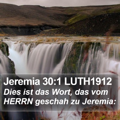 Jeremia 30:1 LUTH1912 Bible Verse Image