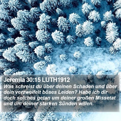 Jeremia 30:15 LUTH1912 Bible Verse Image