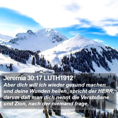 Jeremia 30:17 LUTH1912 Bible Verse Image