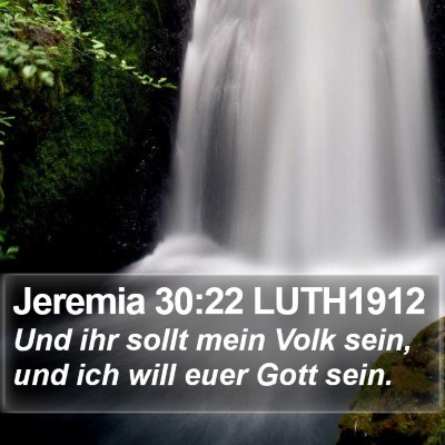Jeremia 30:22 LUTH1912 Bible Verse Image