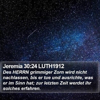 Jeremia 30:24 LUTH1912 Bible Verse Image