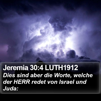Jeremia 30:4 LUTH1912 Bible Verse Image