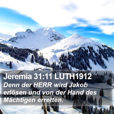 Jeremia 31:11 LUTH1912 Bible Verse Image