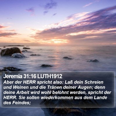 Jeremia 31:16 LUTH1912 Bible Verse Image