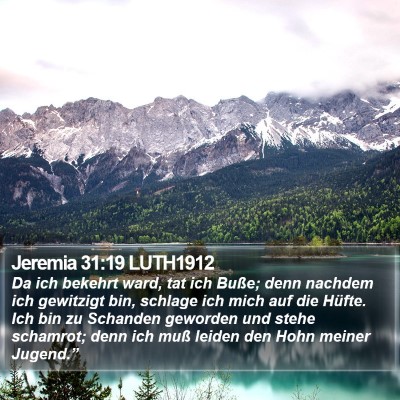 Jeremia 31:19 LUTH1912 Bible Verse Image