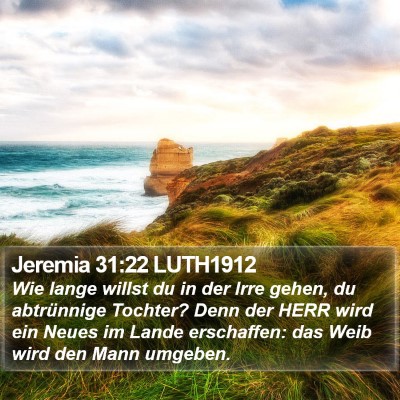 Jeremia 31:22 LUTH1912 Bible Verse Image