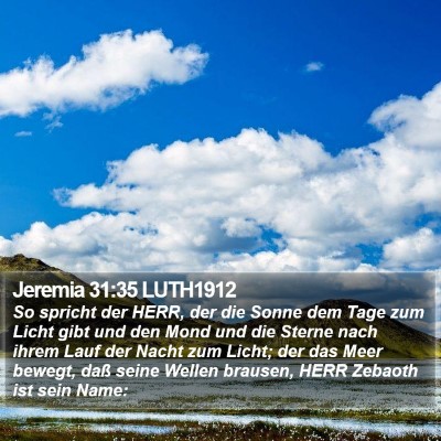 Jeremia 31:35 LUTH1912 Bible Verse Image