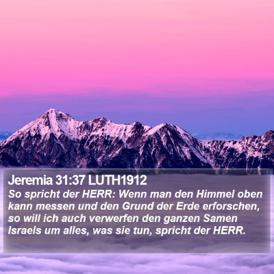 Jeremia 31:37 LUTH1912 Bible Verse Image