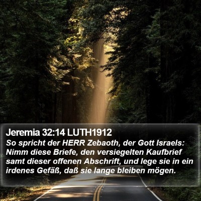 Jeremia 32:14 LUTH1912 Bible Verse Image