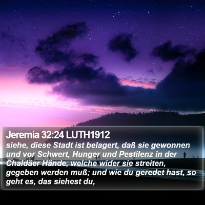 Jeremia 32:24 LUTH1912 Bible Verse Image