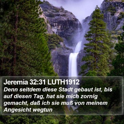 Jeremia 32:31 LUTH1912 Bible Verse Image