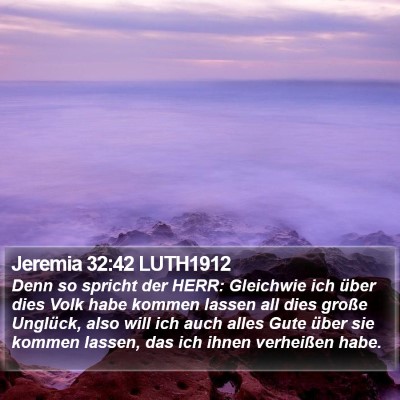 Jeremia 32:42 LUTH1912 Bible Verse Image