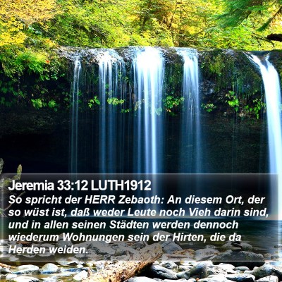 Jeremia 33:12 LUTH1912 Bible Verse Image