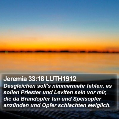 Jeremia 33:18 LUTH1912 Bible Verse Image