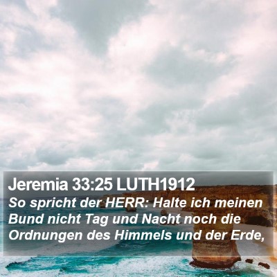 Jeremia 33:25 LUTH1912 Bible Verse Image