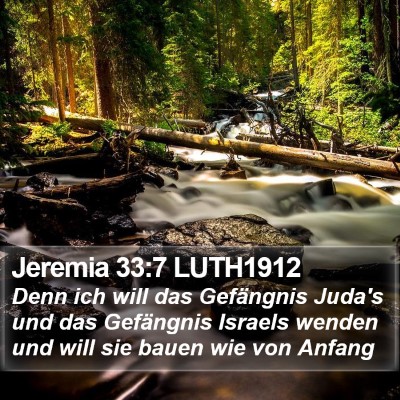 Jeremia 33:7 LUTH1912 Bible Verse Image