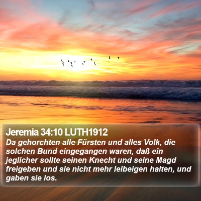 Jeremia 34:10 LUTH1912 Bible Verse Image