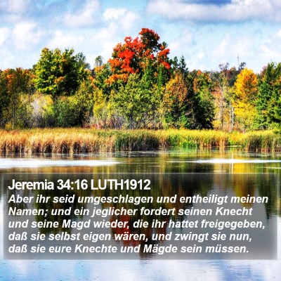 Jeremia 34:16 LUTH1912 Bible Verse Image