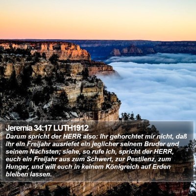 Jeremia 34:17 LUTH1912 Bible Verse Image