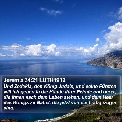 Jeremia 34:21 LUTH1912 Bible Verse Image