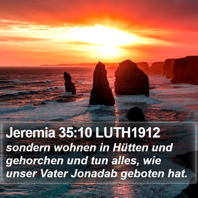 Jeremia 35:10 LUTH1912 Bible Verse Image