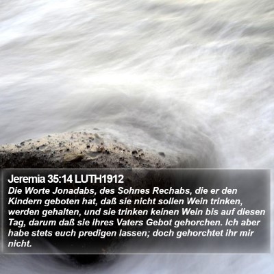 Jeremia 35:14 LUTH1912 Bible Verse Image