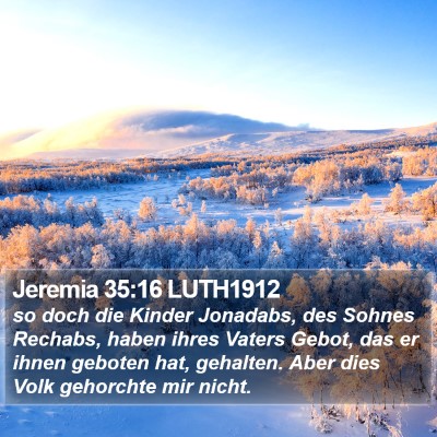 Jeremia 35:16 LUTH1912 Bible Verse Image