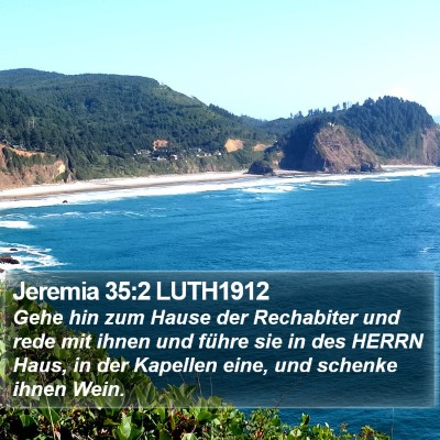 Jeremia 35:2 LUTH1912 Bible Verse Image