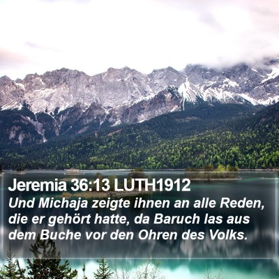 Jeremia 36:13 LUTH1912 Bible Verse Image