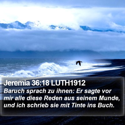 Jeremia 36:18 LUTH1912 Bible Verse Image