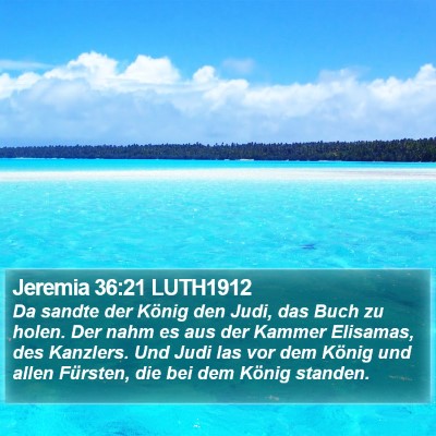 Jeremia 36:21 LUTH1912 Bible Verse Image