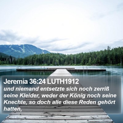 Jeremia 36:24 LUTH1912 Bible Verse Image