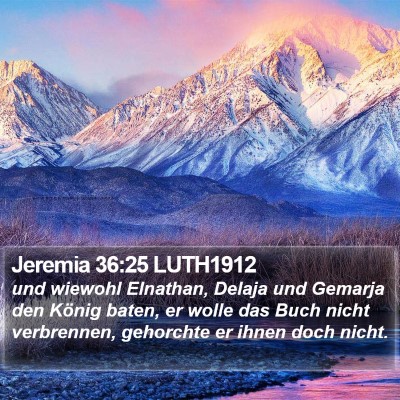 Jeremia 36:25 LUTH1912 Bible Verse Image