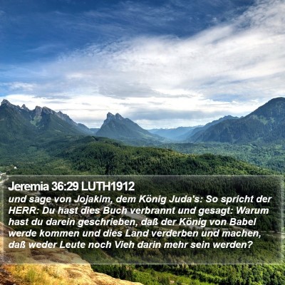 Jeremia 36:29 LUTH1912 Bible Verse Image