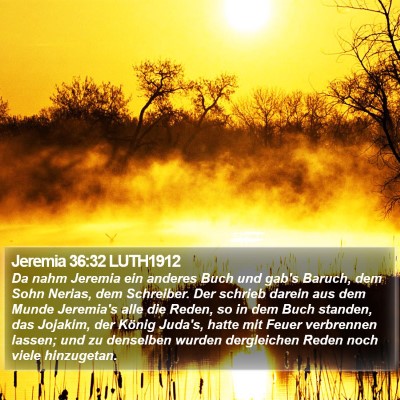 Jeremia 36:32 LUTH1912 Bible Verse Image