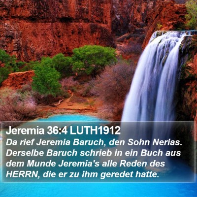 Jeremia 36:4 LUTH1912 Bible Verse Image