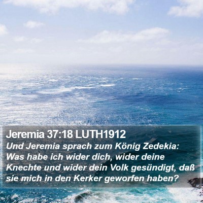 Jeremia 37:18 LUTH1912 Bible Verse Image