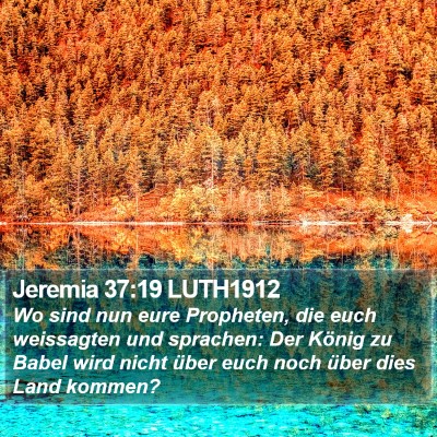 Jeremia 37:19 LUTH1912 Bible Verse Image