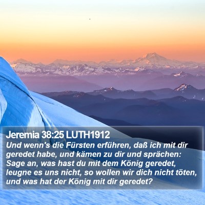 Jeremia 38:25 LUTH1912 Bible Verse Image